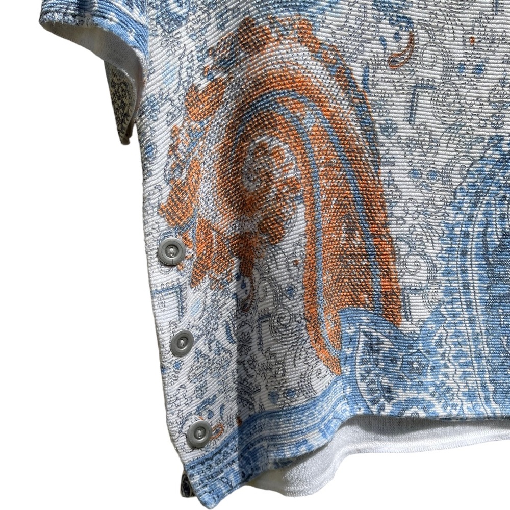 Chico’s Paisley Side-Button Pullover. Chicos’s Size 1 (Med) - Picture 6 of 10